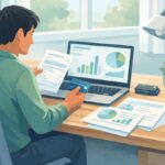 person reviewing balance transfer credit card options in the united states