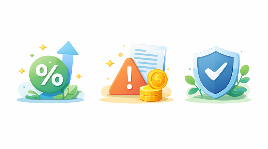 Bank fees interest and safety comparison for checking and savings accounts