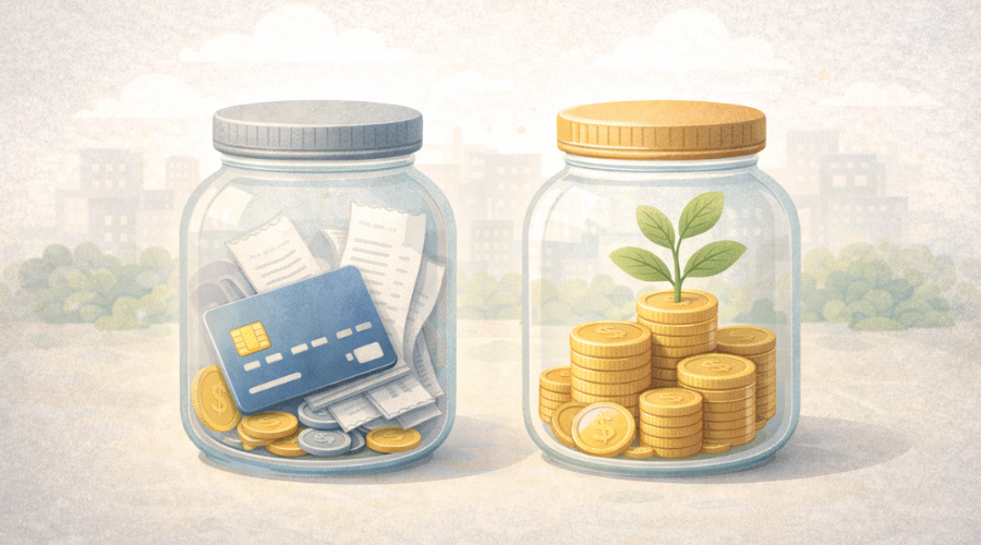 Difference between checking account and savings account for spending and saving money