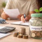 Checking vs savings account comparison for emergency fund in the United States