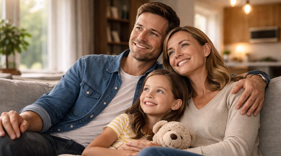 confident homeowner after choosing the right mortgage
