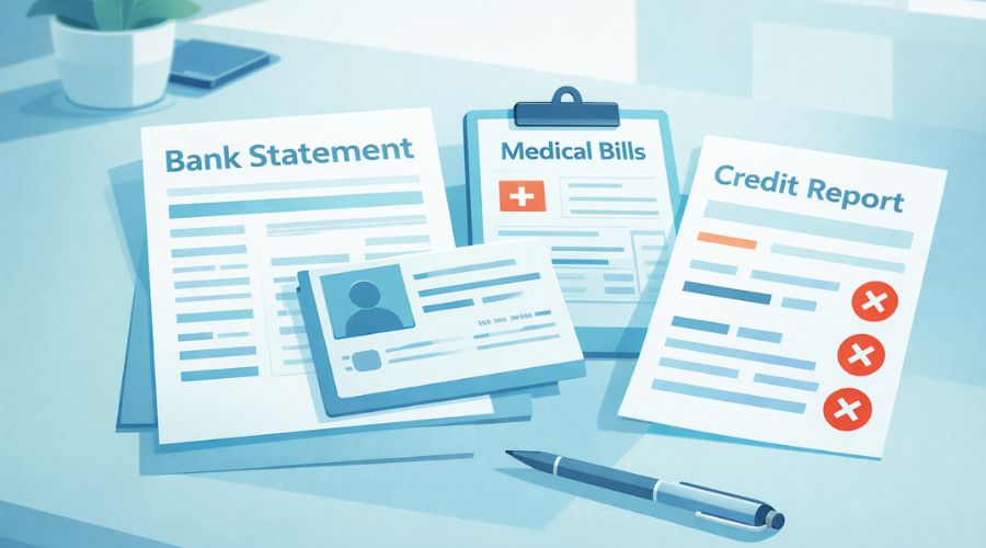 Documents needed to dispute credit report errors