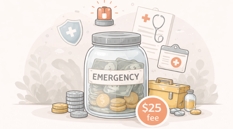 Chain reaction of bank fees leading to overdraft and negative balance