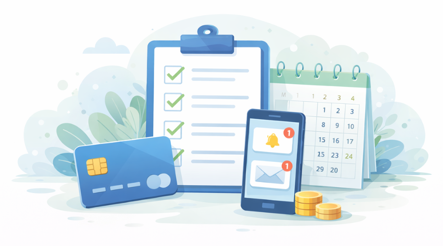 First 30 days checklist after opening a checking account