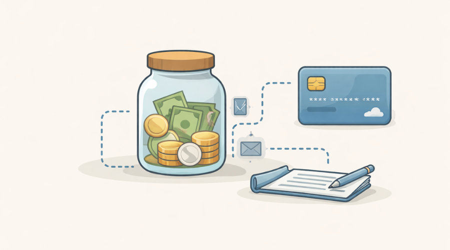 money market account showing debit card and limited spending access