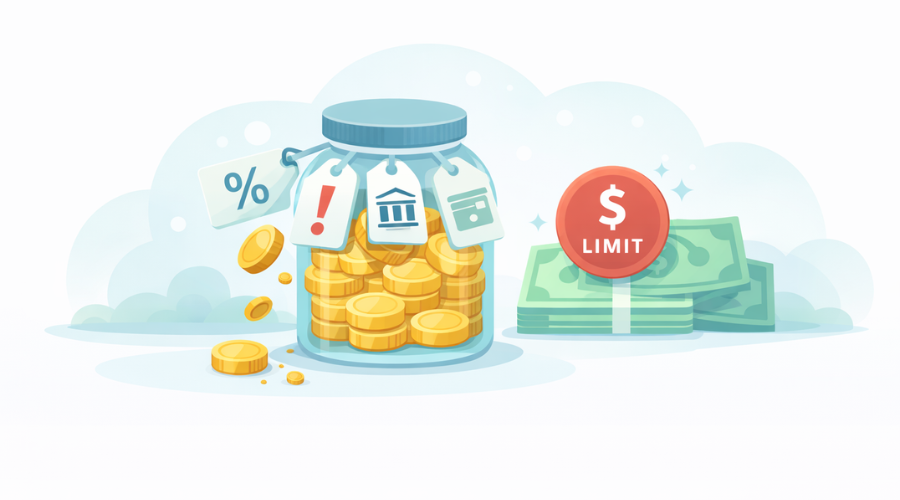 common savings account fees and withdrawal limits