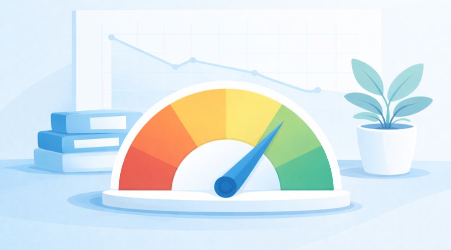 Small temporary credit score drop after hard inquiry illustration