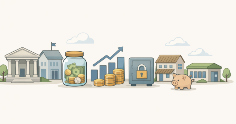 types of savings accounts in us banks and credit unions illustration