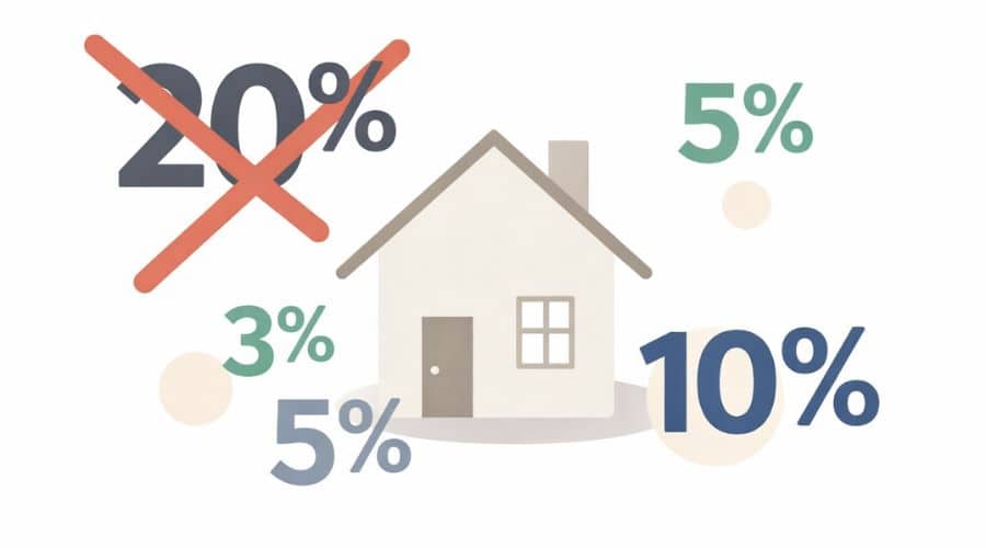 20 percent down payment myth explained for U.S. home buyers