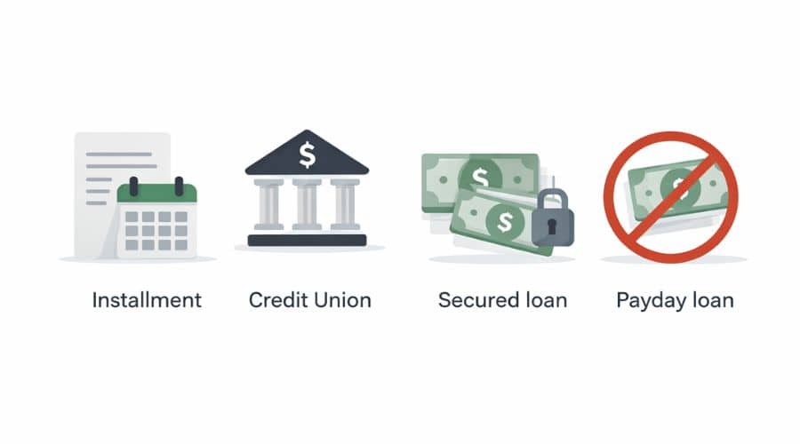 types of loans for bad credit USA comparison