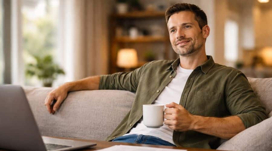 Person feeling confident after choosing the right life insurance coverage
