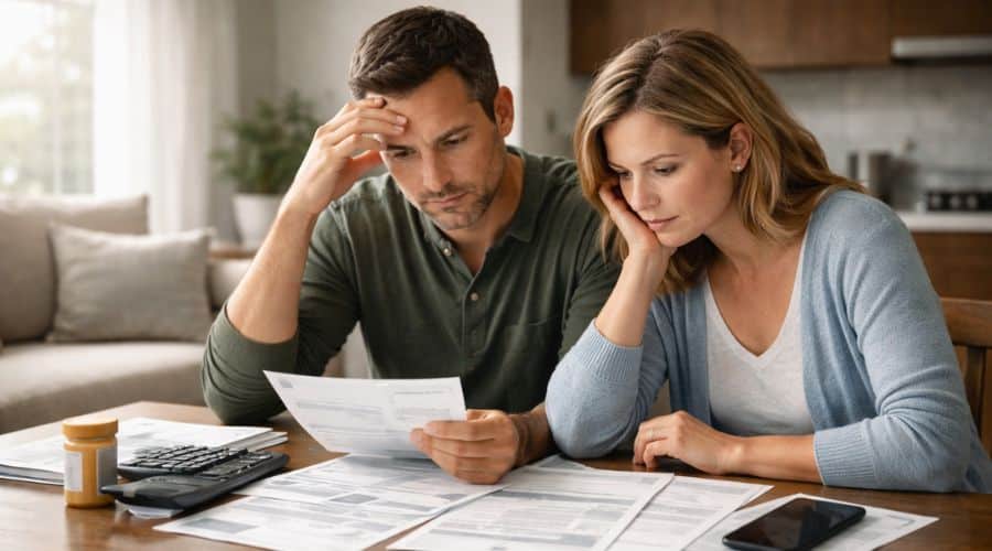 Financial risk and stress caused by high deductible health insurance plans