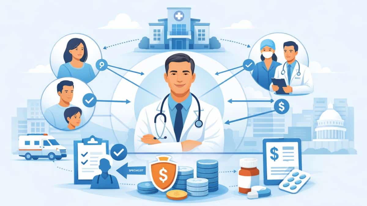 HMO insurance explained with doctor network and cost control in the United States