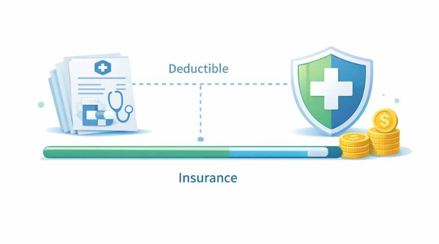 how health insurance deductibles work step by step