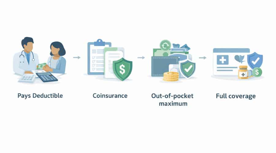 How a high deductible health plan works step by step in the United States