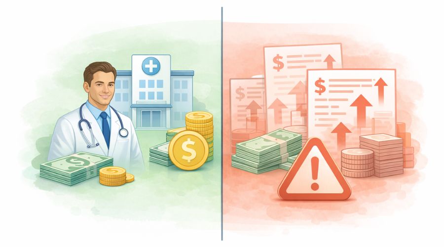 in network vs out of network health insurance cost differences