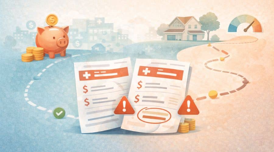Long-term financial impact of medical debt from out-of-network healthcare costs
