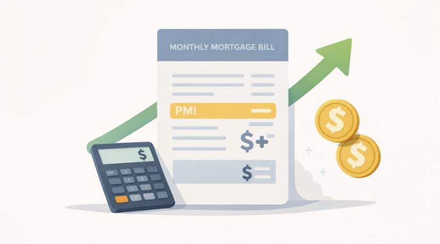 PMI increases monthly mortgage payment example