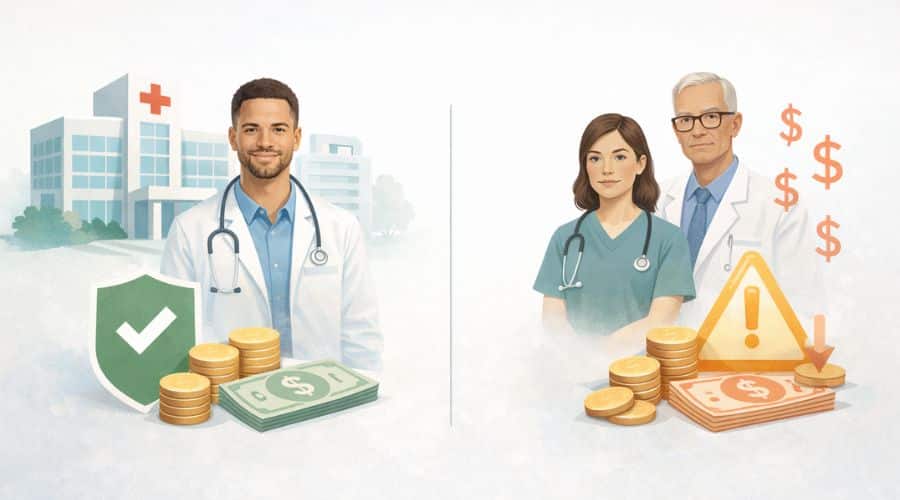 In-network vs out-of-network providers in a PPO insurance plan