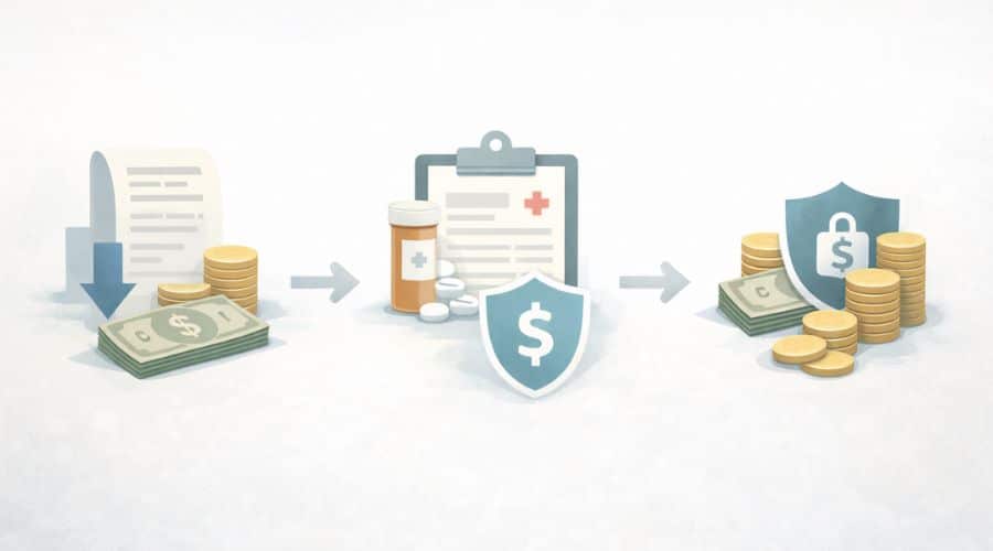 PPO insurance cost structure showing deductible, copay, coinsurance, and out-of-pocket maximum