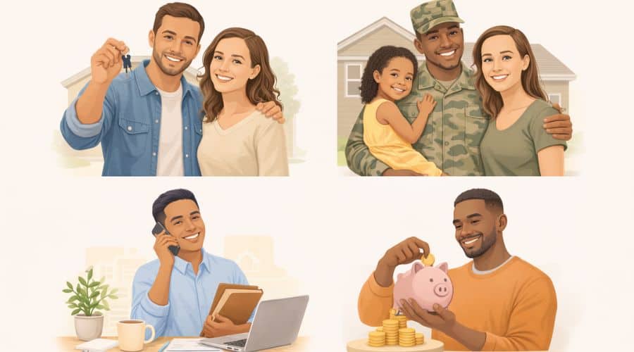 Real life U.S. home buyer down payment scenarios